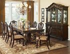 Traditional Dining Room Furniture 9 piece Brown Rectangular Table Chairs Set C50
