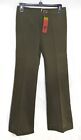 Amazing NWT $225 TORY BURCH Sz 0 2 Army Green Ultra Low Rise Stretch Flare Pants