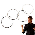 4 Chinese Linking Rings Classic Magic Metal Ring Link Trick Stage Of Close Up