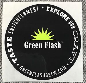 Green Flash Brewery Sticker 2.5in si Brewing San Diego CA Decal