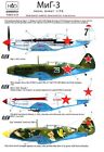 Hungarian Aero Decals 1/48 Russian MIKOYAN MiG-3 WWII Fighter