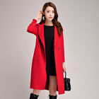 2023 Women's Coats Double Sided Cashmere Jackets Wool Warm Trench Coat Slim Fit