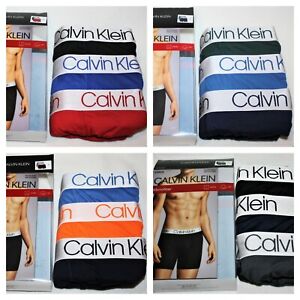 CALVIN KLEIN Boxer Briefs MICROFIBER Mens Underwear 3 Pack 4 Pack Navy Black Red
