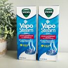 Vicks Vapo Steam VapoSteam with Camphor - 8oz Lot of 2 NEW Cough Suppressant