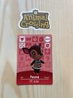 Fauna 019 Animal Crossing Amiibo Card Authentic Series 1 Mint Never Scanned