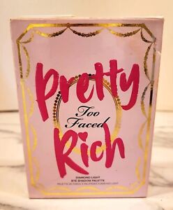 Too Faced Pretty Rich Diamond Eye Shadow Palette New in Box Full Size 16 Colors