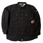 NEW Ariat FR Fire Resistant Rig Shirt Jacket Mens 3XL TALL Black Waffle Lining