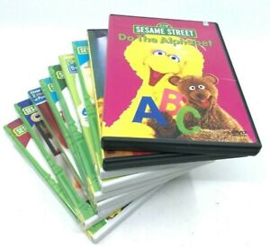 Sesame Street Elmo Big Bird Cookie Monster Set Of 9 DVDs Preowned  [A1]