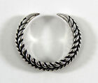 Braided Viking Claw Ring - US Size 10 - 925 Sterling Silver --- Norse/Medieval