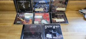 Lot of 9 Metal/Rock CDs-stuck mojo,Disturbed,Heritage,Meat loaf,sargiest and ECT
