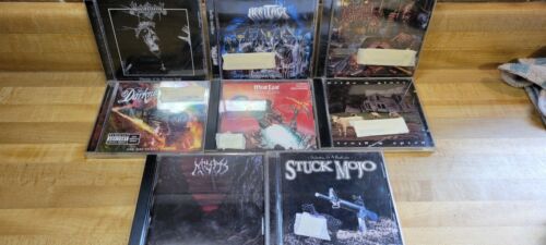 Lot of 9 Metal/Rock CDs-stuck mojo,Disturbed,Heritage,Meat loaf,sargiest and ECT