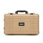 Koah Weatherproof Wheeled Case with Customizable Foam 22 x 14 x 9 In Tan