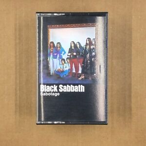BLACK SABBATH Cassette Tape SABOTAGE Rock Metal OZZY Rare VTG
