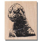 Wood Rubber Stamp, GODZILLA,Horror Movie, Monster, Reptile, Scary, Animal, Japan