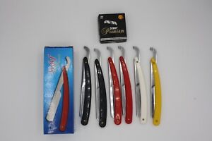 6x SEDEF TURKISH STYLE STRAIGHT RAZOR SHAVETTE PROFESSIONAL BARBER USE+100DERBY