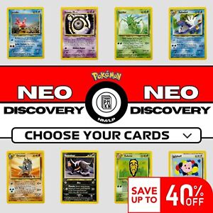 2000 Pokemon Neo Discovery: Choose Your Card/Complete Your Set! Up to 40% off!