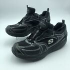 SKECHERS Shape Ups 12320 Womens Sz 9.5 Black Silver Walking Toning Fitness Shoes