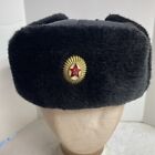 USSR Russian Army Ushanka Hat Military Vintage Flaps Warm Winter Siberia