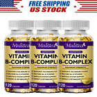 Vitamin B Complex Capsules With Vitamin C Support Immune,Energy & Nervous System