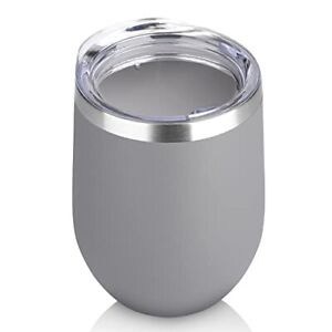 Stainless Steel Wine Tumbler Bulk with Lid, Personalized Insulated Tumblers S...