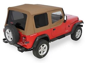 Soft Top with Upper Doors & Tinted Rear Windows  88-95 Jeep Wrangler YJ Spice