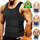 Men Sweat Sauna Waist Trainer Compression Vest Gym Workout Tank Top Body Shaper