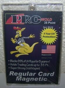 3 Pro-Mold 35pt. Magnetic One Touch Card Holders UV SAFE #MH35