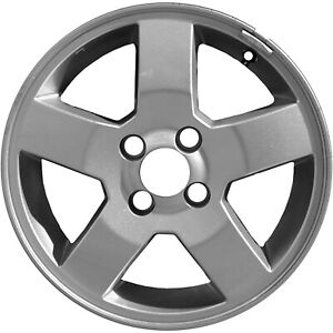 15x6 5 Spoke Refurbished Aluminum Wheel Painted Silver 560-06614