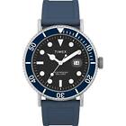 Timex Men's Watch Portside Rotating Bezel Black Dial Blue Resin Strap TW2W16600