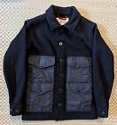 RARE Filson Mackinaw Wool Cruiser Jacket Black Men's Size Small Made in USA