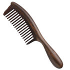Onedor Handmade 100% Natural Black Sandalwood Hair Wooden Comb (Wide Tooth)