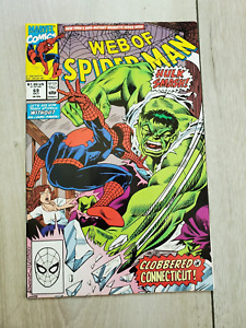 Web of Spider-Man #69 Marvel Comics 1990 NM High Grade! Starring The Hulk!