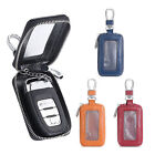 Car Key Holder Cover Key Chain Bag Genuine Leather Remote Fob Zipper Case