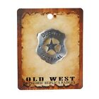 US Deputy Marshal Star Badge Old West Replica Antique Silver Finish Made in USA