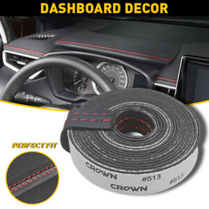 2M PU Decor Leather Line Strip Car Dashboard Sticker Moulding Trim Accessories (For: More than one vehicle)