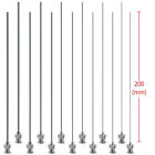 10PCS SUS304 8inch Long Blunt Tip Luer Lock Industrial Dispensing Needle 8G~26G