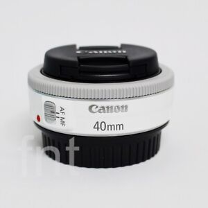 Canon EF 40mm F/2.8 STM Pancake Lens, Bulk Package, White, Expedited shipping