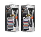 BIC Hybrid 4 Advance 1 Disposable Razor Handle and 4 Refill Cartridges (2 Pack)