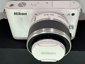 Nikon 1 J1 10.1MP Digital Camera - White (w/ VR 10-30mm Lens)