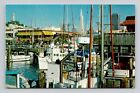 Postcard Fisherman's Wharf San Francisco California CA, Vintage Chrome J14