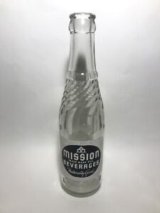 Vintage 7oz Black Mission Beverages Bottle -Durham’s Bot. Works, Jamestown, Cali