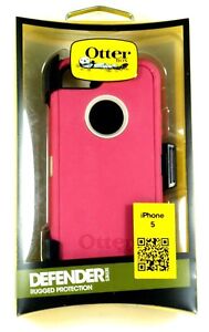 Otterbox iPhone 5 Defender Case/Belt Clip,Stone Grey/Peony Pink , Retail