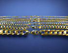 10K Yellow Gold 3mm-14mm Solid Curb Cuban Chain Link Necklace All Sizes Real