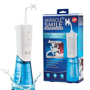 Miracle Smile Water Flosser, Portable Dental Rechargeable Water Flosser