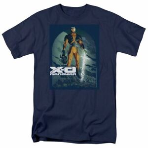 X-O Manowar Planet Death T Shirt Mens Licensed Saana Valiant Comics Tee Navy