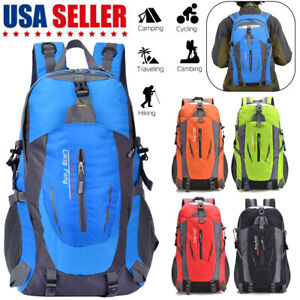 36L Nylon Travel Backpack Waterproof Outdoor Rucksack Men Camping Hiking Bag US