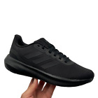 Adidas Women's Running Shoes Size 8.5 Solid Black Lace up Cloudfoam Midsole