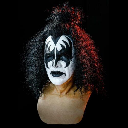 Kiss Band Gene Simmons Mask Cosplay Latex Mask Halloween Rock Party Costume Prop