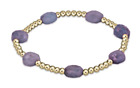 Enewton Admire Faceted Amethyst Gold-filled 3mm Beads Stretch Stack Bracelet New