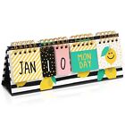 Perpetual Lemon Flip Calendar for Office, Home Desk Decor, School, 8.7 x 3 In